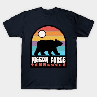 Pigeon Forge Tennessee Great Smoky Mountains Bear Badge T-Shirt